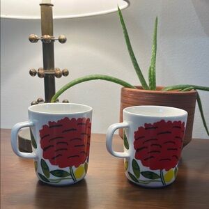Marimekko coffee mugs set of 2